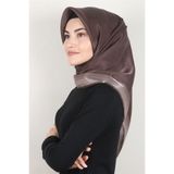 PİRAMİT Kehribar Simli Eşarp 3009-33 Kakao