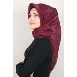 PİRAMİT Kehribar Simli Eşarp 3009-41 Kırmızı
