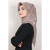PİRAMİT Kehribar Simli Eşarp 4009-17 Koyu Pudra