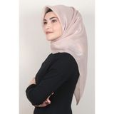PİRAMİT Kehribar Simli Eşarp 4009-19 Toz Pembe