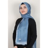PİRAMİT Kehribar Simli Şal 4000-43 Indigo