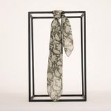 Piramit Naturel Eşarp | Bahar Nakışı - Yeşil - 90 x 90 cm