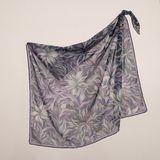 Piramit Naturel Eşarp | Renkli Esinti - Mor - 90 x 90 cm