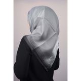 PİRAMİT Piramit Düz Renk Simli Bantlı Abiye Eşarp - Desen-07 - Renk-13