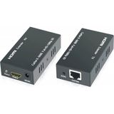 Piramittech 60 Metre CAT5E Cat6 Ethernet Lan RJ45 4K Full Hd 60 Hz HDMI Extender Mesafe Uzatıcı