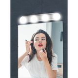 Piranha 21114 Makyaj Lambası Metal ve Seramik Yüzeylere Uygun Beyaz Işık 4xAA Pil ile