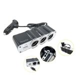 Piranha 3379 Oto Çakmak Çoklayıcı 3 Girişli 2.4 A Usb Şarj