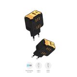 Piranha 3386 Süper Hızlı 20W Şarj Aleti | Type-C & USB-A | iPhone & Android Uyumlu | Güvenli Şarj Koruması