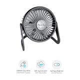 Piranha 5566-S Usb'den Güç Almalı 360° Ayarlanabilir Masaüstü Mini Fan Vantilatör / Kısa Mesafe Kullanımı - Siyah