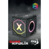 Piranha 7848S Kablosuz TWS RGB Bluetooth Hoparlör | 8W Ses Gücü | BT 5.3 | USB & TF Kart Girişli