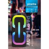Piranha 7863 RGB Işıklı Parti Boy Bluetooth Hoparlör | TWS Bağlantı | USB Disk Girişi | Güçlü Bass | TWS