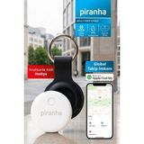 Piranha Akıllı Takip Cihazı|apple Find My| Anahtar, Çanta Bulucu |silikon Anahtarlık Hediyeli (Apple Uyumlu) - Beyaz