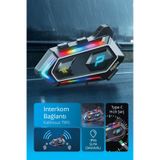 PİRANHA Piranha Motosiklet Interkom Kask Kablosuz Kulaklık