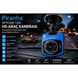 Piranha Spycam 1301 Hd Araç Kamerası Car Dvr Gece Görüşlü Dashboard Kamera