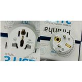 Piranha Yeni Model Çin Avutıralya Amerikan Elektrik Priz Çevirici 16A 250 Volt KPF7Y-1M