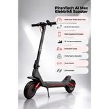 PiranTech A1 Max Elektrikli Scooter 500W – 750W Kırmızı | Uzun Menzil | Mobil Uygulama | Çift Amortisör