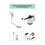 PiranTech ES-330 PRO Dikey Süpürge & CB-02A Buharlı Temizleyici