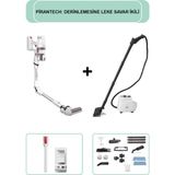 Pirantech ES-330 Pro Dikey Süpürge & CB-103A Profesyonel Buharlı Temizleyici - Beyaz