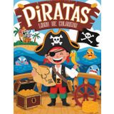 Piratas Libro De Colorear: Explora Barcos Pirata, Tesoros Ocultos y Divertidas Aventuras