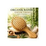 PİRAYE AKSESUAR Bambu Çoçuk Tarağı • Doğal Bambu Çoçuk Tarağı • Çocuk Tarağı • Yuvarlak Model