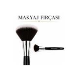 PİRAYE AKSESUAR Profesyonel Yüz Makyaj Fırçası • Makyaj Fırçası • pudra Allık & Kontür Fırçası • Yelpaze Makyaj Fırçası