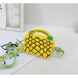 Piraye Gift El Çantası Silikon Bozuk Para Cüzdanları Sevimli Çapraz Askılı Çanta Ananas
