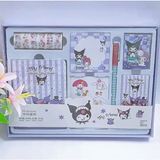 Piraye Gift Kuromi Diy Anime Karikatür Sanrio Günlüğü Çizim Graffiti Not Defteri Çıkartmaları Kalem Kırtasiy Set