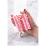 Piraye Shop 2 Adet Mandal Saç Kabartma Hacim Veren Toka Bigudi Pembe