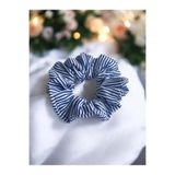 Pirene Maria Mini Çizgili Poplin Scrunchie Saç Tokası