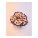 Pirene Spring Lilac Çiçekli Dantel Detaylı Scrunchie Saç Tokası