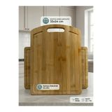 PİRGE Bambu Oluklu Kesme Tahtası 33x24 cm