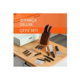 Pirge Çeyizlik Deluxe - 21 Parça Bıçak Seti