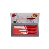 PİRGE Pure Line 3'lü Set Kutusunda Şef Bıçağı Doğrama Bıçağı Meyve Bıçağı Keskin Ve Hafif