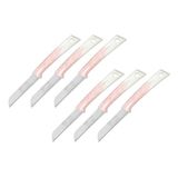 Pirge Pure Line Solingen Meyve Bıçağı Seti 6'lı Pembe, Tırtıklı Sebze Meyve Bıçak Seti
