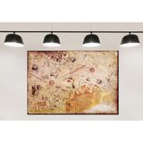 Piri Reis Haritası Tablo Piri Reis Haritası Tablosu dkmr264 - Modern Duvar Tablosu (35x50cm)