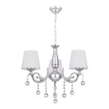 Pırıltı 3 Lü Avize Silver (beyaz Şapkalı)