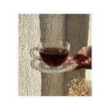 PIRILTI AVM 12 PARÇA İNCİLİ BONCUKLU NESCAFE VE ÇAY FİNCANI TAKIMI