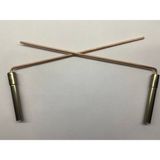 Pirinç Arama Çubuğu, 6mm Çap, 40CM Uzunluk, Rulmanlı, Dayanıklı - Seçenek 1