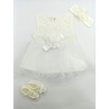 Pirinç Bebe Kız Bebek Mevlüt Düğün Takımları - 0 - 3 Ay - 001 Kırık Beyaz