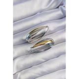 Pirinç Gold Gümüş Renkli Uzun Kıvrımlı Küpe - Tj-Bkp9226 Tg-1395 339885