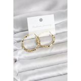 Pirinç Gold Renk Dorika Halka Kadın Küpe - Tj-Bkp11777