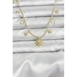 Pirinç Gold Renk Güneş Model Kadın Kolye Eb-53-Vice/(1395) 3215