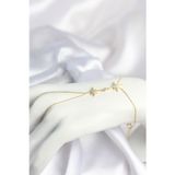 Pirinç Gold Renk Kutup Yıldızı Model Zirkon Taşlı Şahmeran - Ebj260725w44296