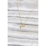 Pirinç Gold Renk Minimal Kutup Yıldızı Model Kadın Kolye - Ebj260612w44001