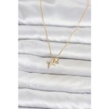Pirinç Gold Renk Minimal Kutup Yıldızı Model Kadın Kolye TG27BKO11120