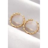 Pirinç Gold Renk Zincir Model Halka Küpe Vice1395 2744