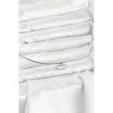 Pirinç Gümüş Renk Choker Model Zirkon Taşlı Kadın Kolye - Ebj260109w39077