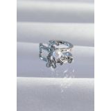 Pirinç Gümüş Renk İncili Ahtapot Earcuff Küpe - EBJ240820W26732