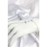 Pirinç Gümüş Renk Kutup Yıldızı Model Zirkon Taşlı Şahmeran - Ebj260725w44297