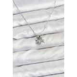 Pirinç Gümüş Renk Minimal Charmlı Kadın Kolye - Ebj251219w38832
